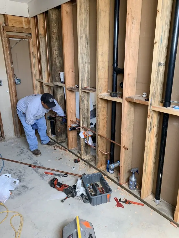 Commercial rough-in plumbing for Gas Line Repair in Forge Acres